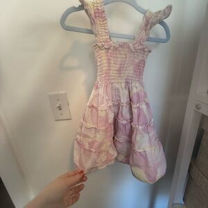 Hill House Home Elizabeth (Ellie) Pink and White Kids Nap Dress
